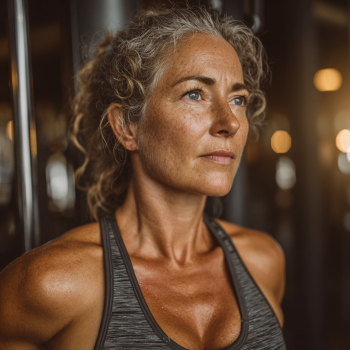 Seniorzy ćwiczący razem w grupie